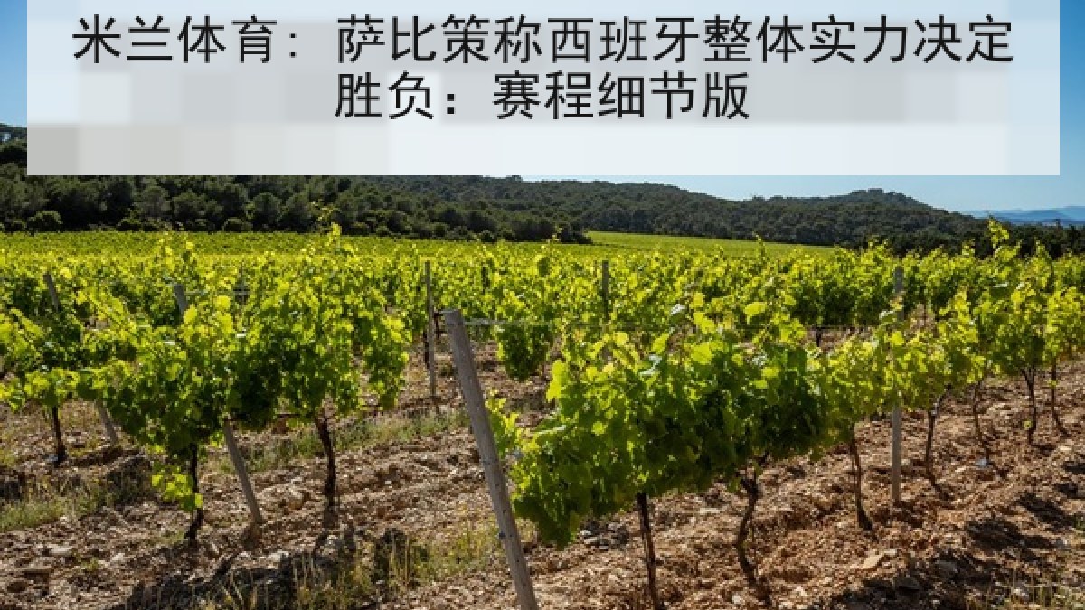 米兰体育: 萨比策称西班牙整体实力决定胜负：赛程细节版