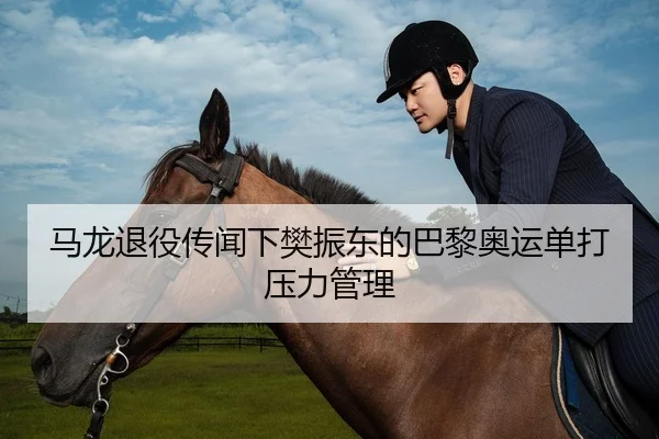 马龙退役传闻下樊振东的巴黎奥运单打压力管理